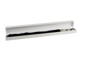 Чёрная плетка Luxury Whip18k-Whitegold plated с покрытой белым золотом рукоятью