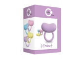 Сиреневое виброкольцо на пенис ENZO COUPLES RING 