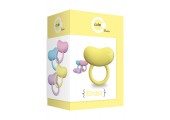 Желтое виброкольцо на пенис ENZO COUPLES RING 