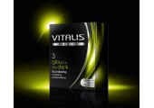 Свеящиеся в темноте презервативы VITALIS premium №3 Glow in the dark - 3 шт.