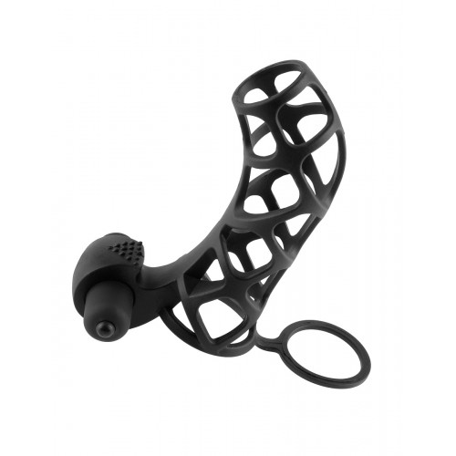 Рельефная насадка EXTREME SILICONE POWER CAGE - 12 см. 