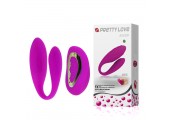 Фиолетовый вибратор для двоих Pretty Love на радиоуправлении