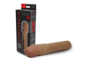 Темная насадка-удлинитель CyberSkin 3 inch Transformer Penis Extension Dark - 19 см.