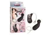 Чёрный вибромассажёр Waterproof 7-Function Remote G
