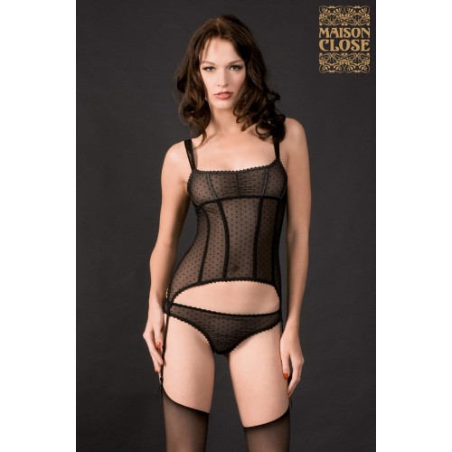 Чёрная грация RUE DES DEMOISELLES GUEPIERE CORSET, L