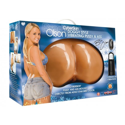 Попка и вагина с вибраций TLC Bree Olson CyberSkin Doggy Style Vibrating Pussy   Ass