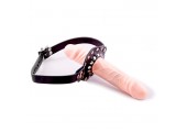 Кляп с фаллоимитатором Strap-on Cockgag Nude 
