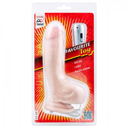 Вибратор с тремя скоростями Favourite Toy - 17 см.