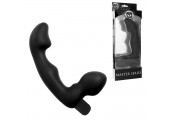 Безремневый черный страпон со стимуляцией G-точки Karma Strapless G-Spot Vibe - 16,5 см.