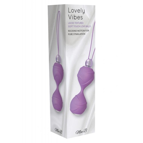 Сиреневые вагинальные шарики Lovely Vibes Laced Love Balls 
