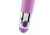 Фиолетовый вибратор Lovely Vibes G-spot - 20 см.