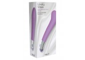 Фиолетовый вибратор Lovely Vibes G-spot - 20 см.