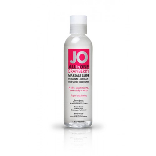 Массажный гель-масло ALL-IN-ONE Massage Oil Cranberry клюквенный - 120 мл.