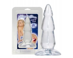 Прозрачная анальная втулка анальная CRYSTAL CLEAN SPECIAL PLUG - 15,5 см.