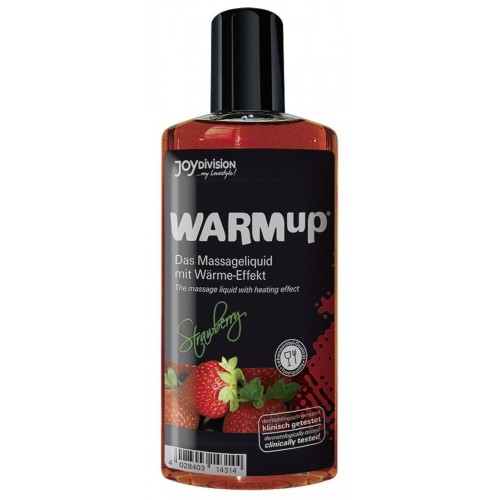 Разогревающее масло WARMup Strawberry - 150 мл. 