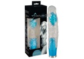 Вибратор-фаллос с блёстками Starlight Pleasure - 24 см.