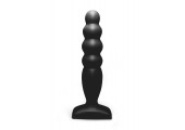 Чёрный анальный стимулятор Large Bubble Plug - 14,5 см.