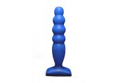 Синий анальный стимулятор Large Bubble Plug - 14,5 см.