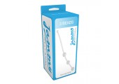 Прозрачная анальная цепочка JAMMY JELLY ANAL 3 BEADS CRYSTALL - 15 см.
