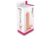 Телесный вибратор на присоске REALISTIC VIBRATOR REAL RAPTURE FLESH - 28,5 см.