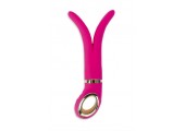 Розовый анатомический вибромассажер Fun Toys Gvibe 2 - 18 см.