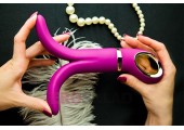 Розовый анатомический вибромассажер Fun Toys Gvibe 2 - 18 см.