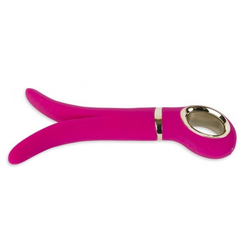 Розовый анатомический вибромассажер Fun Toys Gvibe 2 - 18 см.