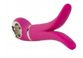 Розовый анатомический вибромассажер Fun Toys Gvibe 2 - 18 см.