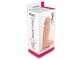 Телесный фаллоимитатор REALISTIC DILDO REAL RAPTURE на присоске - 31,3 см.