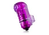 Фиолетовый вибростимулятор на пальчик Nubby