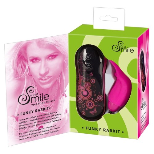 Розовый вибростимулятор Smile Funky Rabbit