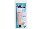 Большой вибромассажер-реалистик XXLarge Fat Cock со встроенным пультом - 24 см.