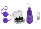 Женский набор для вагинальной стимуляции HER KEGEL KIT: 2 вида шариков и вибропуля
