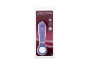Фиолетовый анальный вибромассажёр GOOD VIBES RING-G BULBED - 15,5 см.