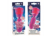 Розовый вибростимулятор с функцией нагрева WARM N GLOW MASSAGER