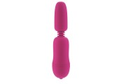 Розовый вибростимулятор с функцией нагрева WARM N GLOW MASSAGER