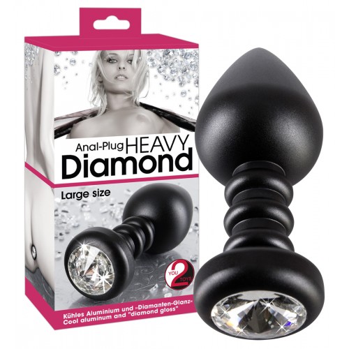Анальная втулка Diamond Plug L - 10 см.