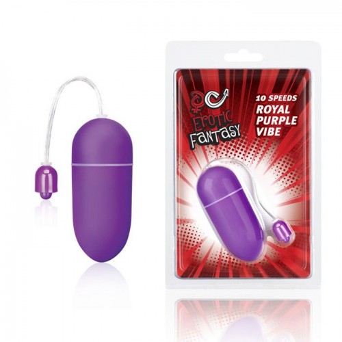 Фиолетовое 10-функциональное виброяйцо Royal Purple