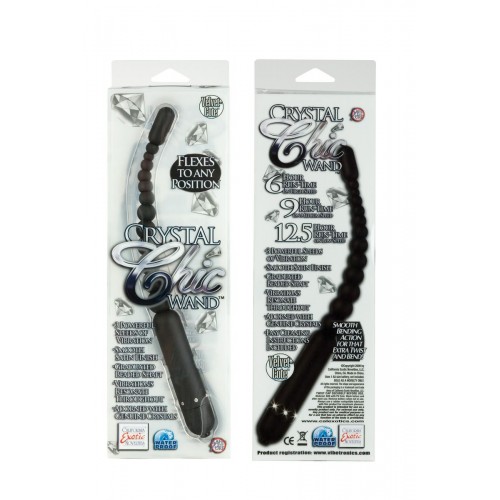 Гибкий вибратор Crystal Chic - 29 см.