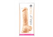Большой фаллоимитатор Colours Pleasures Thick 8  Dildo - 23,8 см.