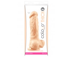 Большой фаллоимитатор Colours Pleasures Thick 8  Dildo - 23,8 см.