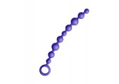 Большая фиолетовая анальная цепочка Joyballs Anal Wave - 29,8 см.
