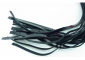 Плеть из лака с розовым мехом BDSM Light - 43 см.