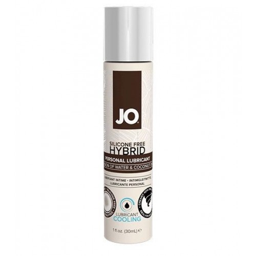 Водно-масляный лубрикант с охлаждающим эффектом JO Silicone free Hybrid Lubricant COOLING  - 30 мл.