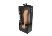 Телесный вибратор с присоской и дистанционным управлением PURRFECT SILICONE DELUXE REMOTE VIBE 8IN - 20 см.