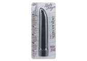 Чёрный классический вибратор AQUA SILK LADYFINGER BLACK - 12 см.