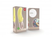 Жёлтый мини-вибратор CAYONA - 16 см.