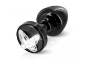 Чёрный анальный плаг Anni R Butterfly Black T2 Crystal - 7,5 см.