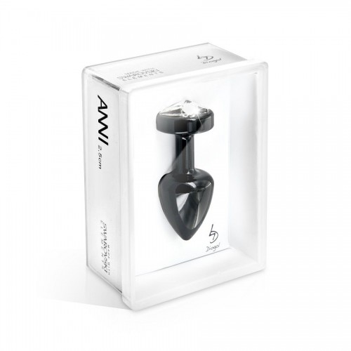 Чёрный анальный плаг Anni R Butterfly Black T2 Crystal - 7,5 см.