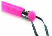Нежная плеть с розовым мехом BDSM Light - 43 см.